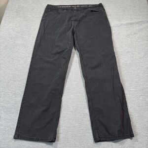 Smith's Workwear Pants Men 38x32 Gray Canvas Stretch Utility Work Wear